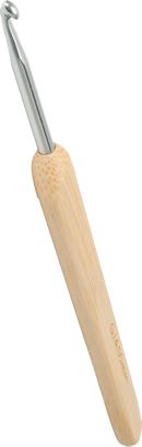 ChiaoGoo Metal Head/Bamboo Handle Crochet Hook - 6 mm - Size J - The Merri Artist - merriartist.com