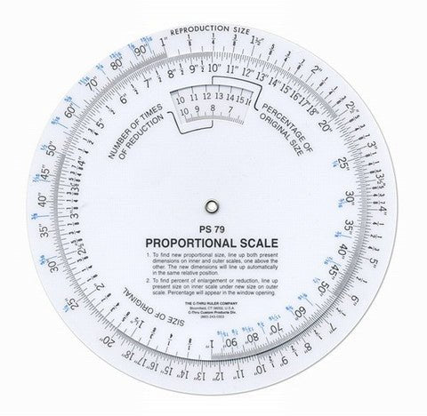 Circular Proportional Scale - 6 inch - The Merri Artist - merriartist.com