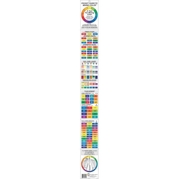 Color Wheel Co Pocket Guide to Mixing Color - 3 in x 5 in, Folded - The Merri Artist - merriartist.com