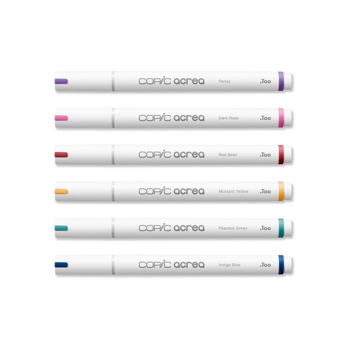 Copic Acrea Paint Marker 6 Marker Set - Deep Colors - The Merri Artist - merriartist.com