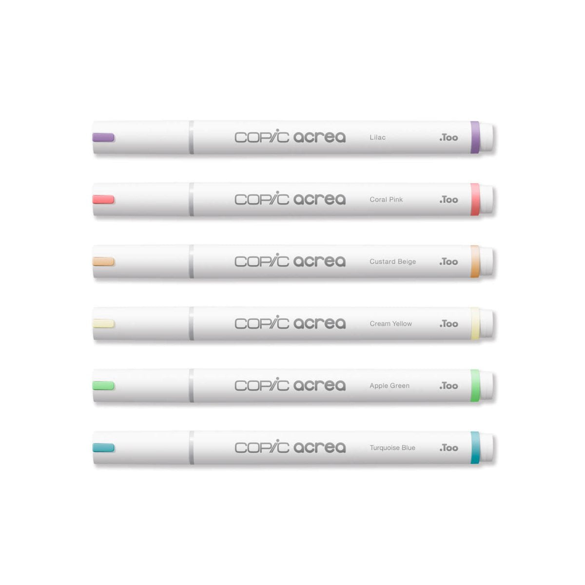 Copic Acrea Paint Marker 6 Marker Set - Light Colors - The Merri Artist - merriartist.com