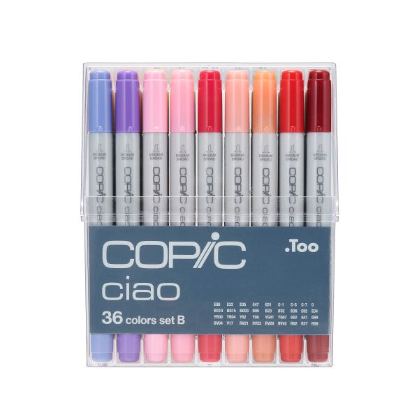 Copic Ciao Marker Set 36 - Piece Set B - The Merri Artist - merriartist.com