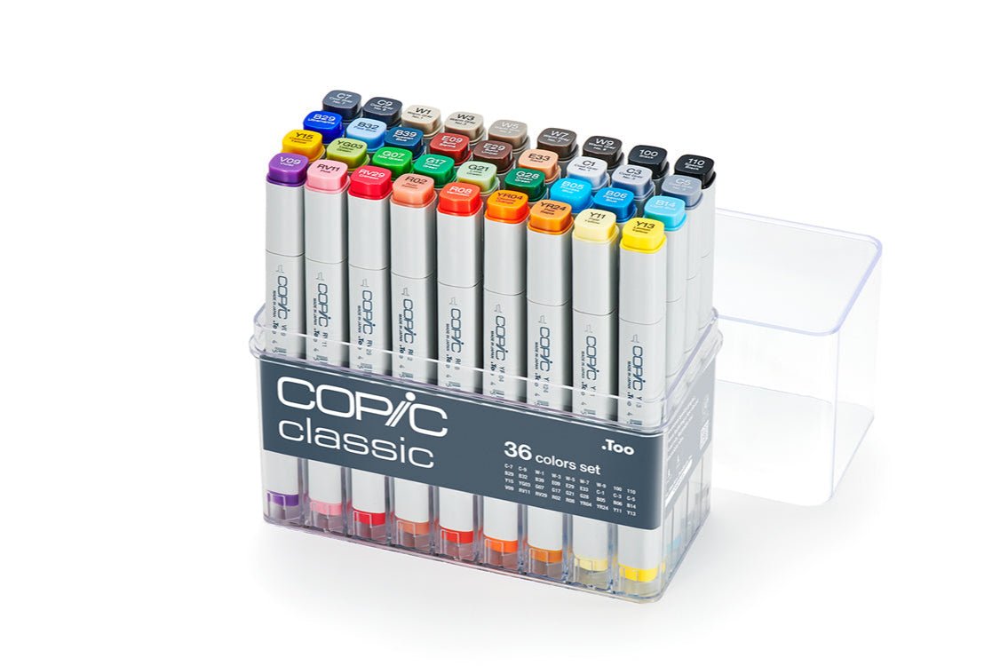 Copic Classic Marker 36 basic set (V2) - The Merri Artist - merriartist.com