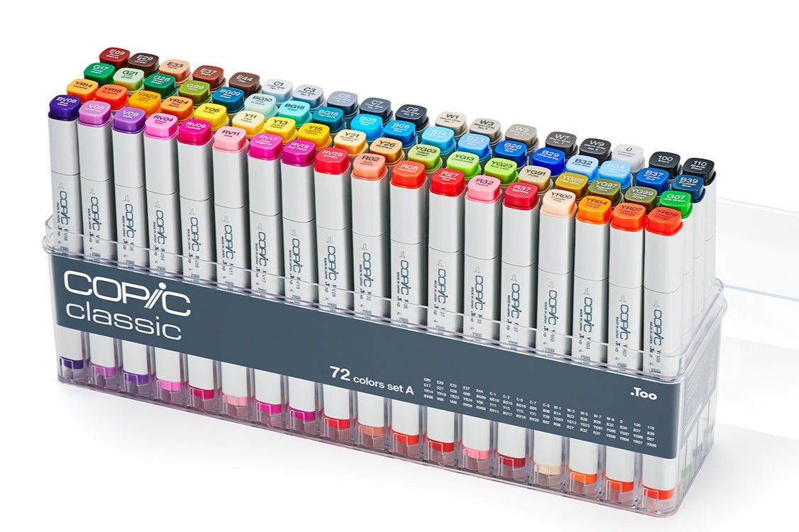 Copic CLASSIC Marker 72 set A (v2) - The Merri Artist - merriartist.com
