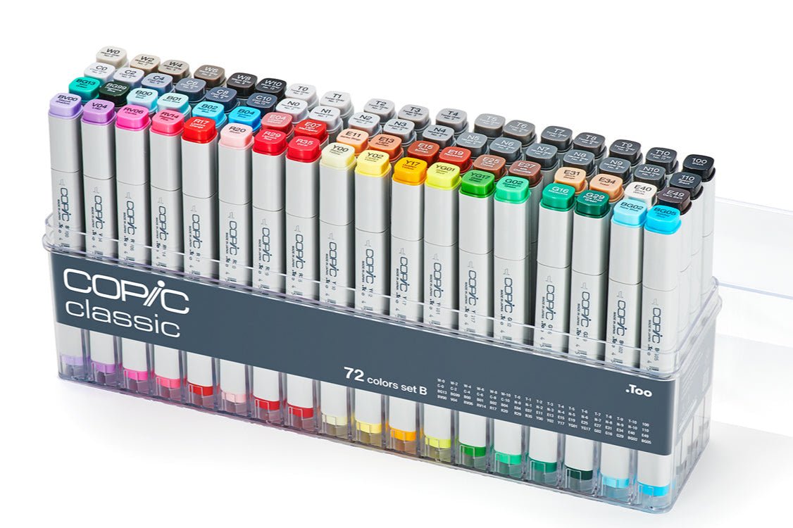 Copic CLASSIC Marker 72 set B (v2) - The Merri Artist - merriartist.com