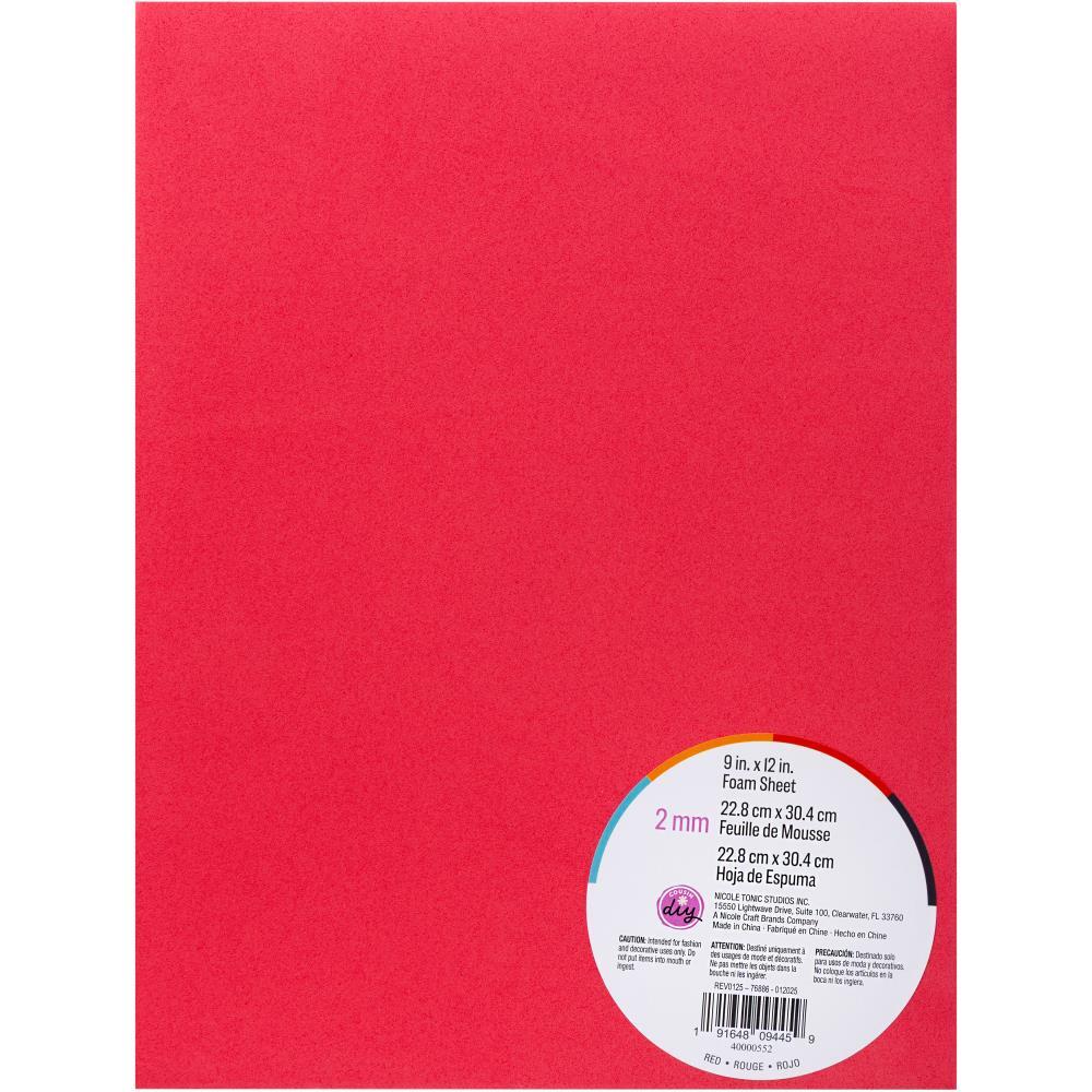 CousinDIY Foam Sheet 9"X12" 2mm - Red - The Merri Artist - merriartist.com