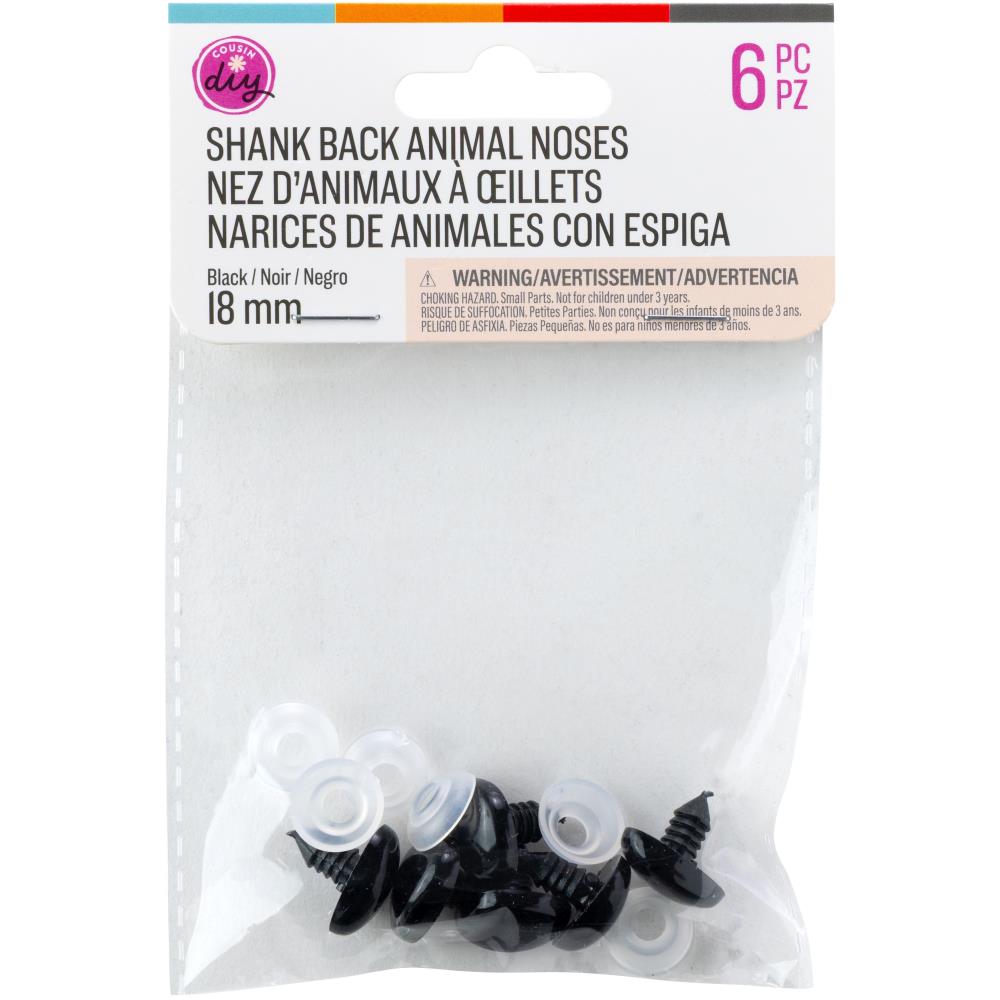 CousinDIY Shank Back Animal Noses 18mm - Pack of 6 - The Merri Artist - merriartist.com