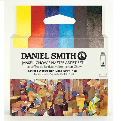 Daniel Smith Extra Fine Watercolor Set - 6 Color Jansen Chow's Master Artist Set 2 (6 X 5ml tubes) - The Merri Artist - merriartist.com