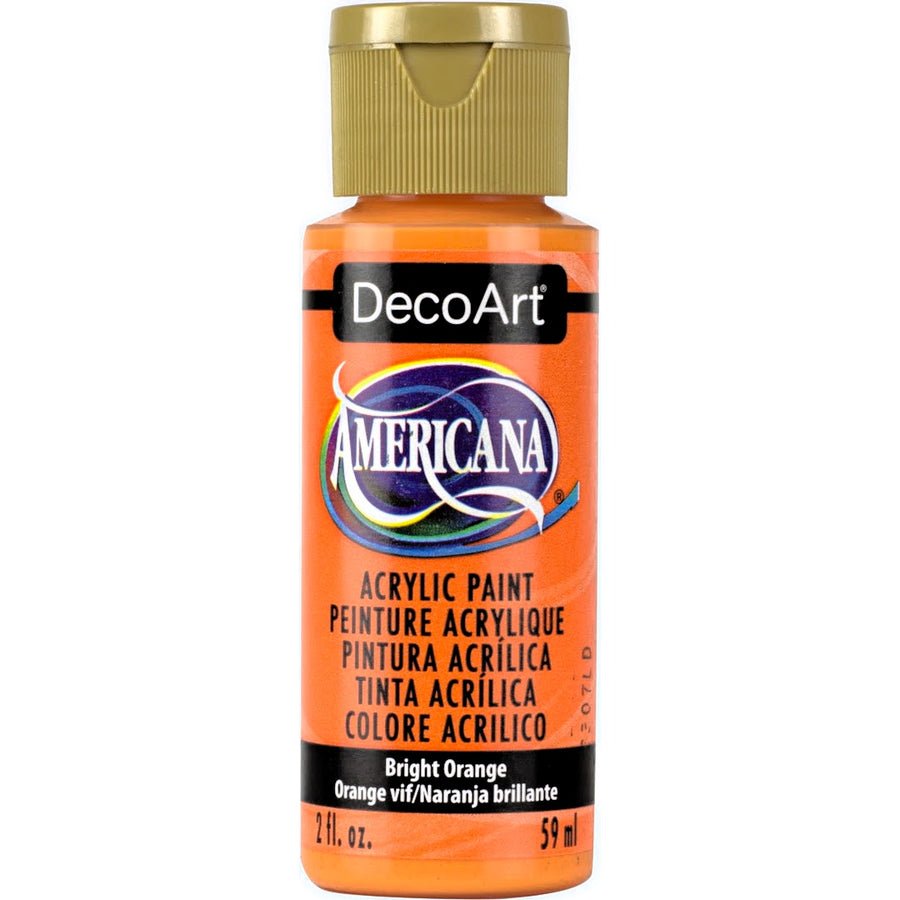 DecoArt Americana Acrylic 2 fl oz - Bright Orange - The Merri Artist - merriartist.com