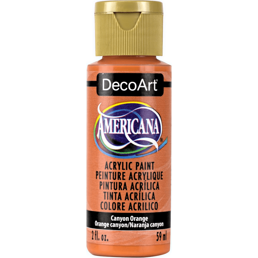DecoArt Americana Acrylic 2 fl oz - Canyon Orange - The Merri Artist - merriartist.com