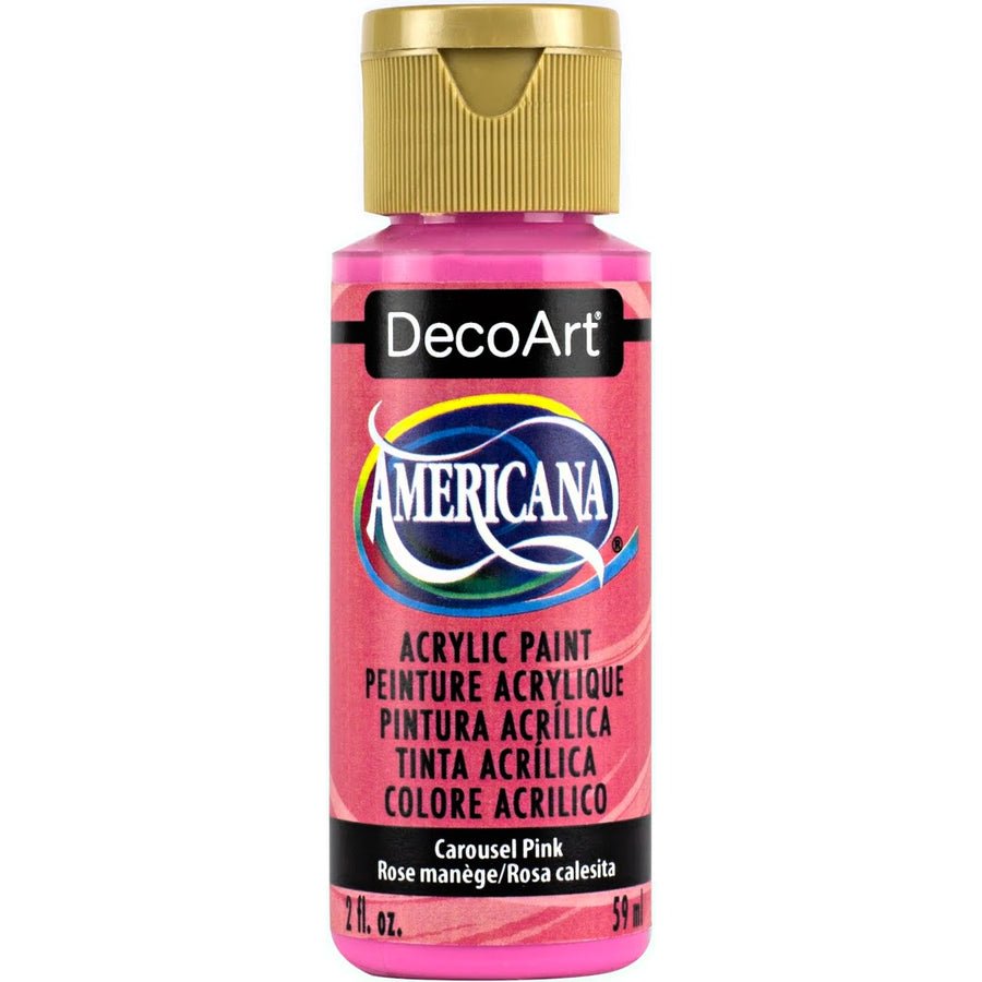 DecoArt Americana Acrylic 2 fl oz - Carousel Pink - The Merri Artist - merriartist.com