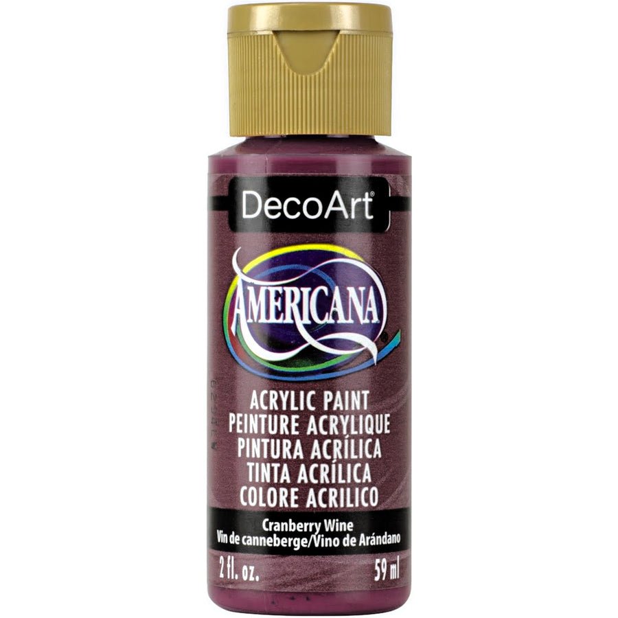 DecoArt Americana Acrylic 2 fl oz - Cranberry Wine - The Merri Artist - merriartist.com
