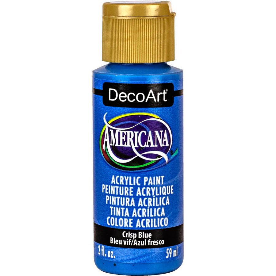 DecoArt Americana Acrylic 2 fl oz - Crisp Blue - The Merri Artist - merriartist.com