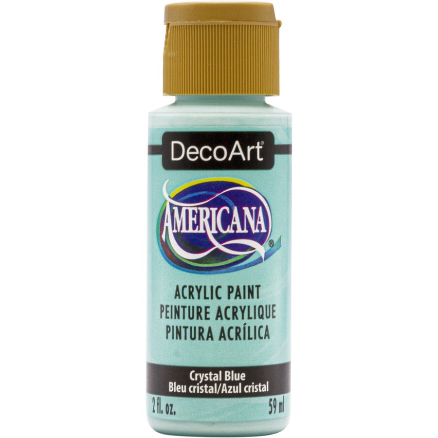 DecoArt Americana Acrylic 2 fl oz - Crystal Blue - The Merri Artist - merriartist.com
