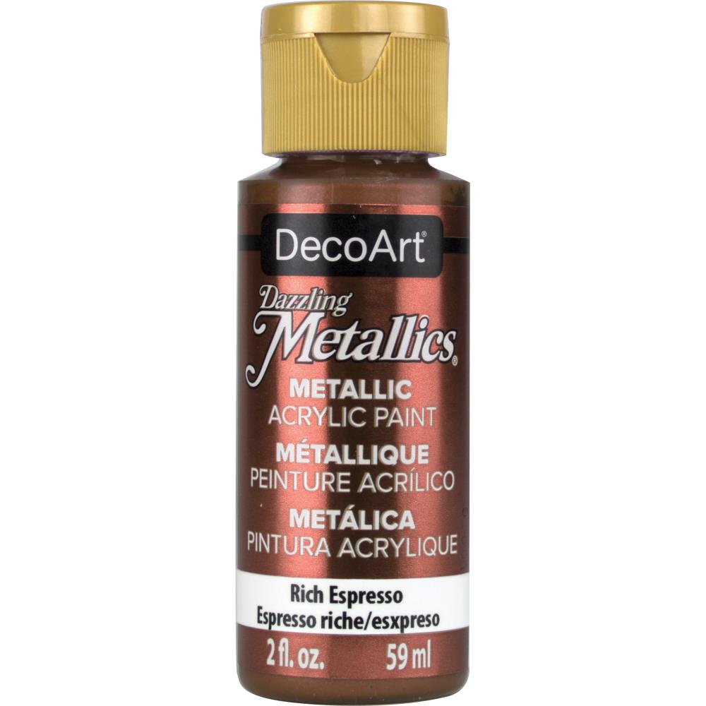 DecoArt Americana Acrylic 2 fl oz - Dazzling Metallics - Rich Espresso - The Merri Artist - merriartist.com