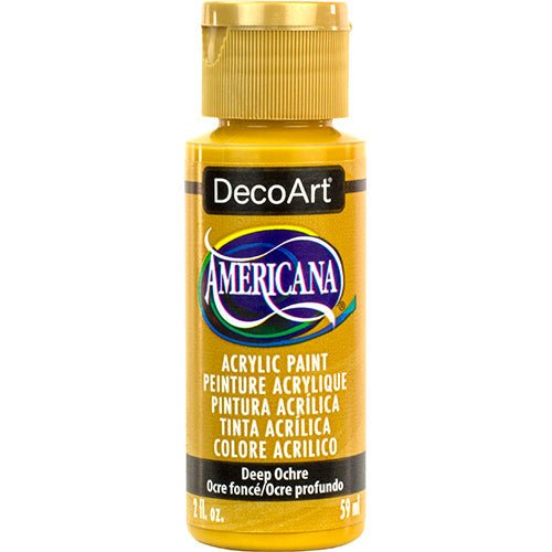 DecoArt Americana Acrylic 2 fl oz - Deep Ochre - The Merri Artist - merriartist.com