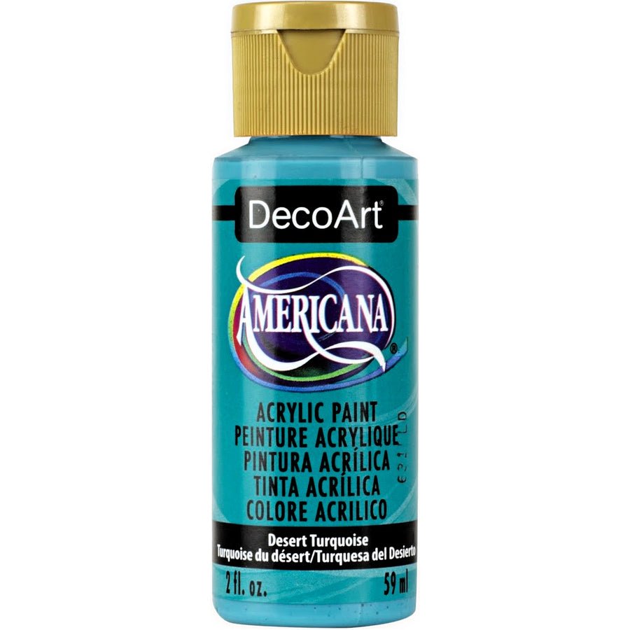 DecoArt Americana Acrylic 2 fl oz - Desert Turquoise - The Merri Artist - merriartist.com