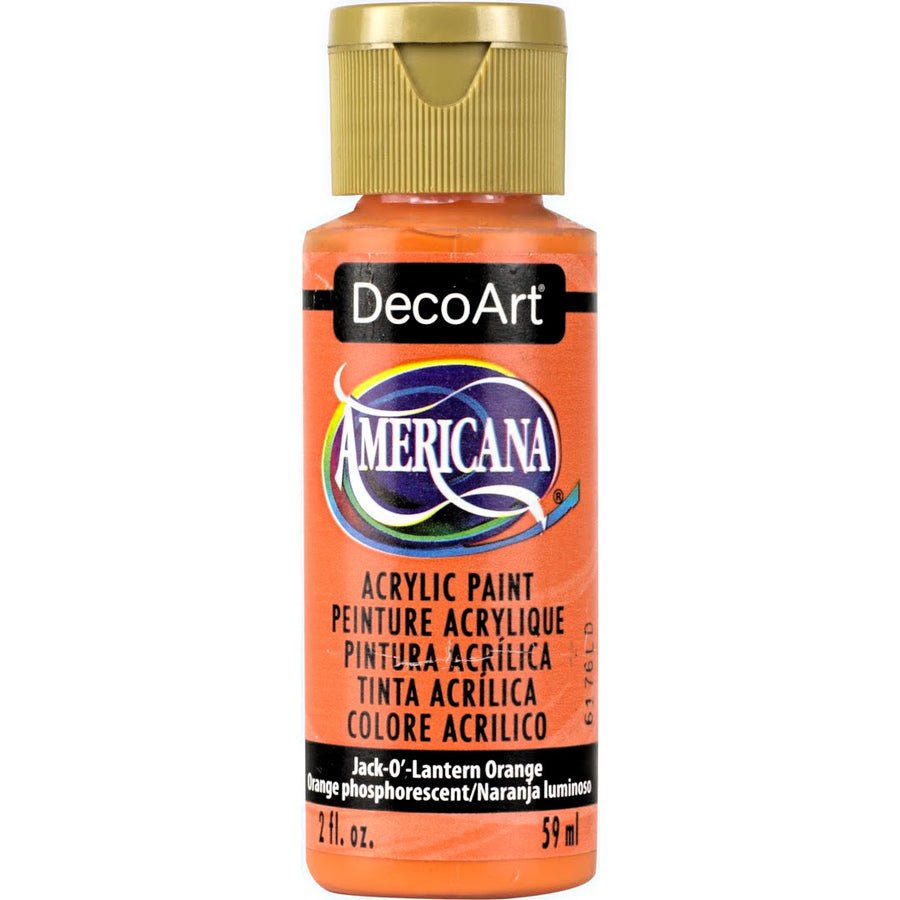 DecoArt Americana Acrylic 2 fl oz - Jack - O’ - Lantern Orange (Transparent) - The Merri Artist - merriartist.com