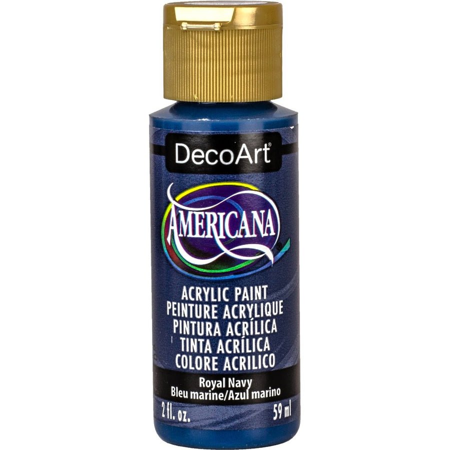 DecoArt Americana Acrylic 2 fl oz - Royal Navy - The Merri Artist - merriartist.com