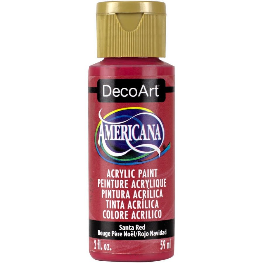 DecoArt Americana Acrylic 2 fl oz - Santa Red - The Merri Artist - merriartist.com