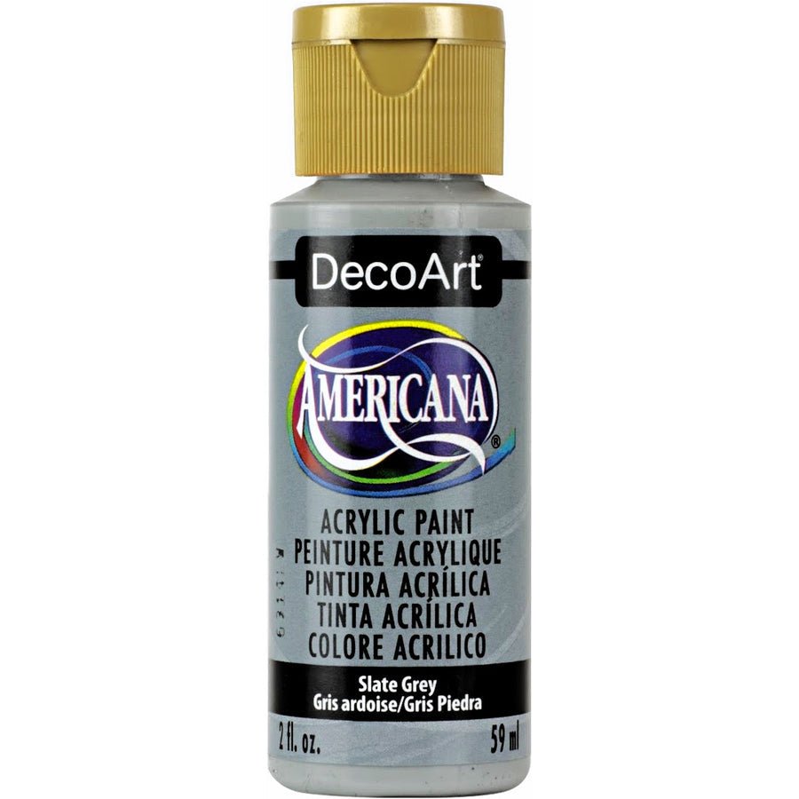 DecoArt Americana Acrylic 2 fl oz - Slate Grey - The Merri Artist - merriartist.com