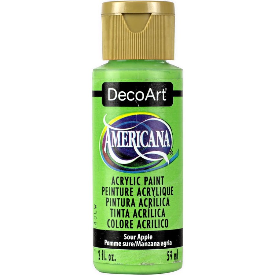 DecoArt Americana Acrylic 2 fl oz - Sour Apple - The Merri Artist - merriartist.com