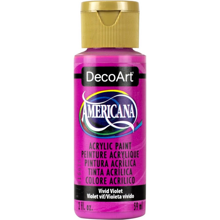 DecoArt Americana Acrylic 2 fl oz - Vivid Violet - The Merri Artist - merriartist.com