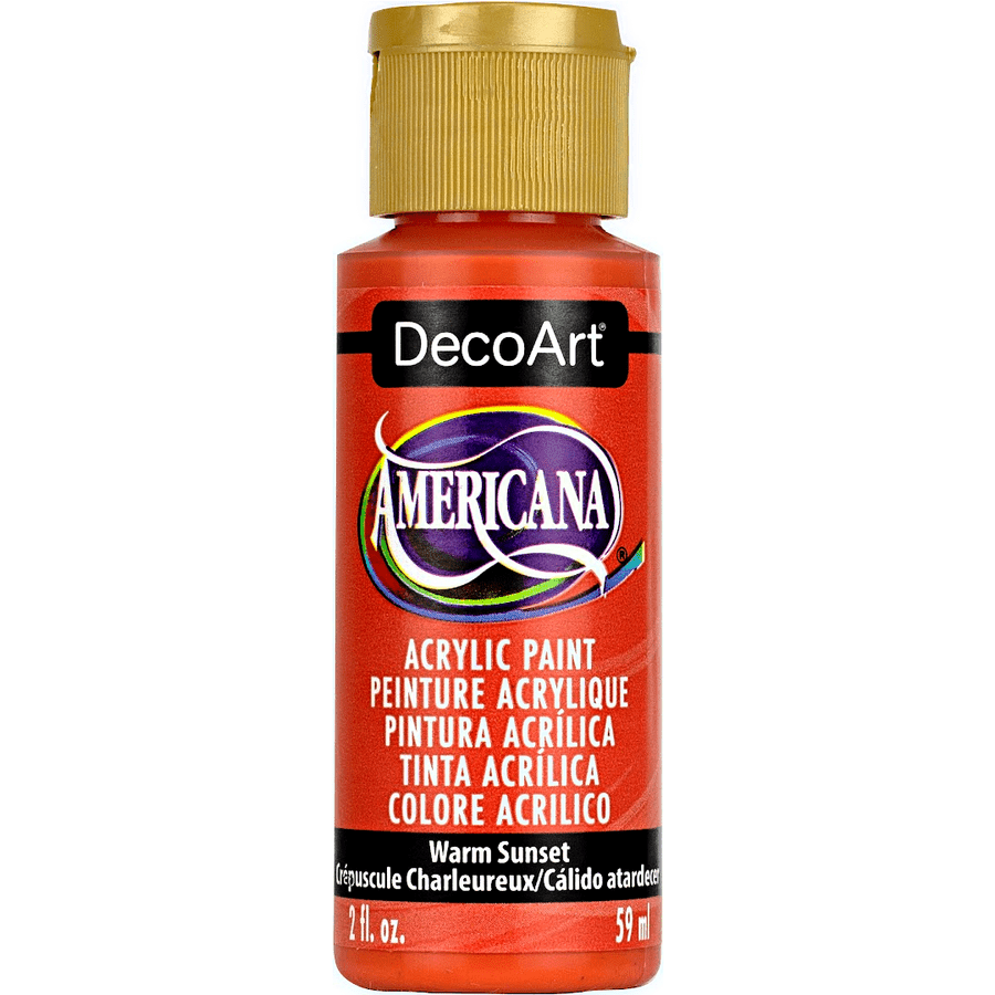 DecoArt Americana Acrylic 2 fl oz - Warm Sunset - The Merri Artist - merriartist.com