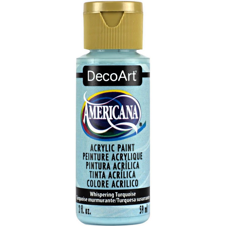 DecoArt Americana Acrylic 2 fl oz - Whispering Turquoise - The Merri Artist - merriartist.com