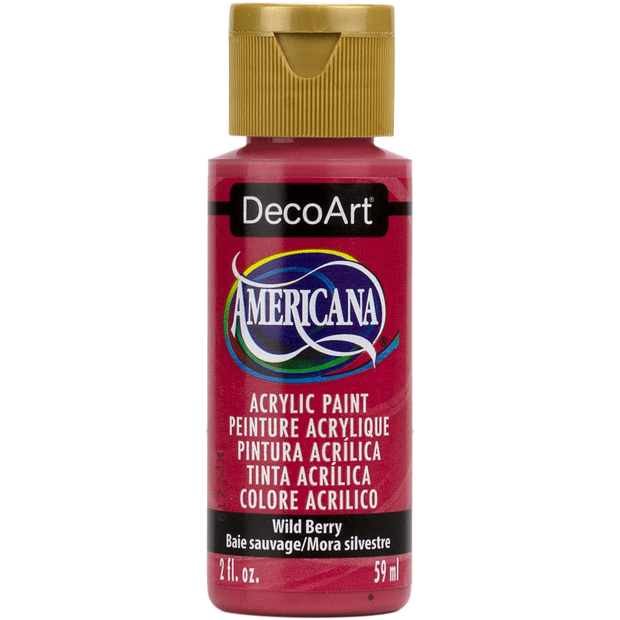 DecoArt Americana Acrylic 2 fl oz - Wild Berry - The Merri Artist - merriartist.com