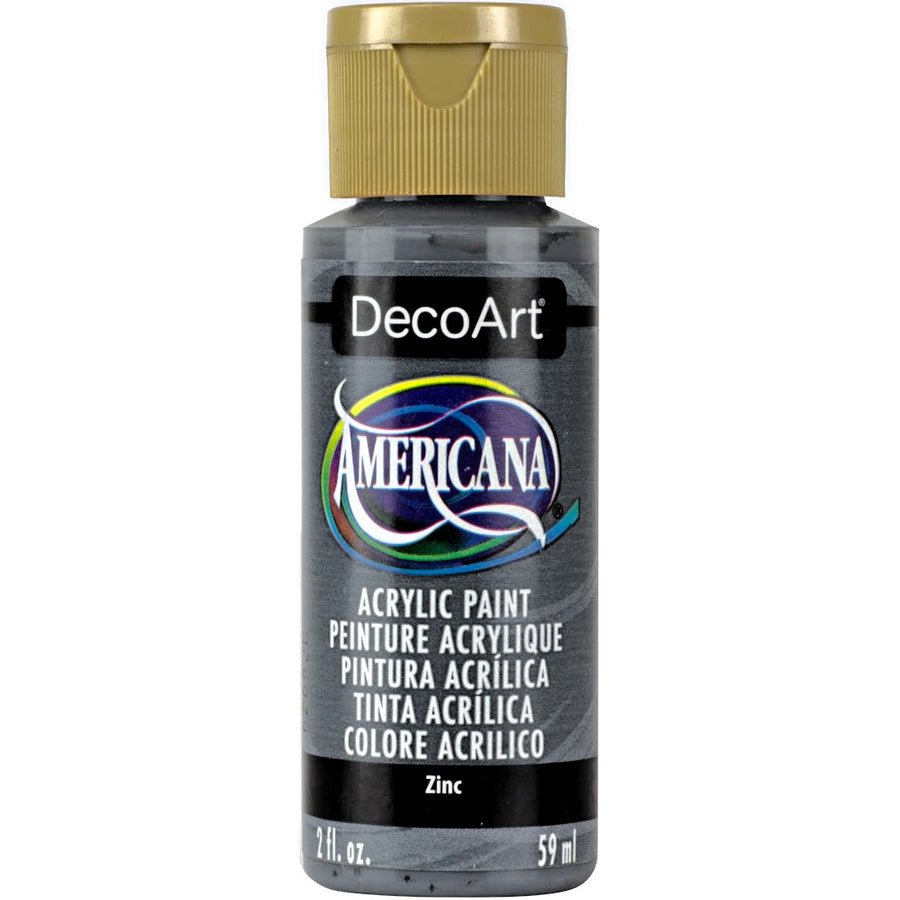 DecoArt Americana Acrylic 2 fl oz - Zinc - The Merri Artist - merriartist.com
