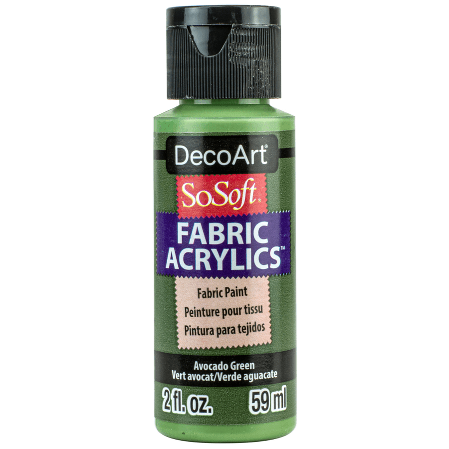 DecoArt SoSoft Fabric Acrylics 2 oz - Avocado Green - The Merri Artist - merriartist.com