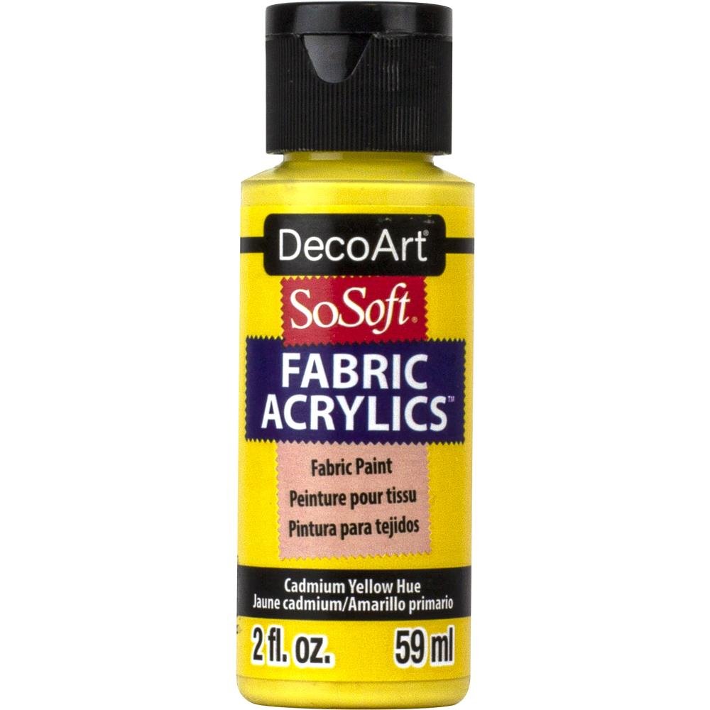 DecoArt SoSoft Fabric Acrylics 2 oz - Cadmium Yellow Hue - The Merri Artist - merriartist.com