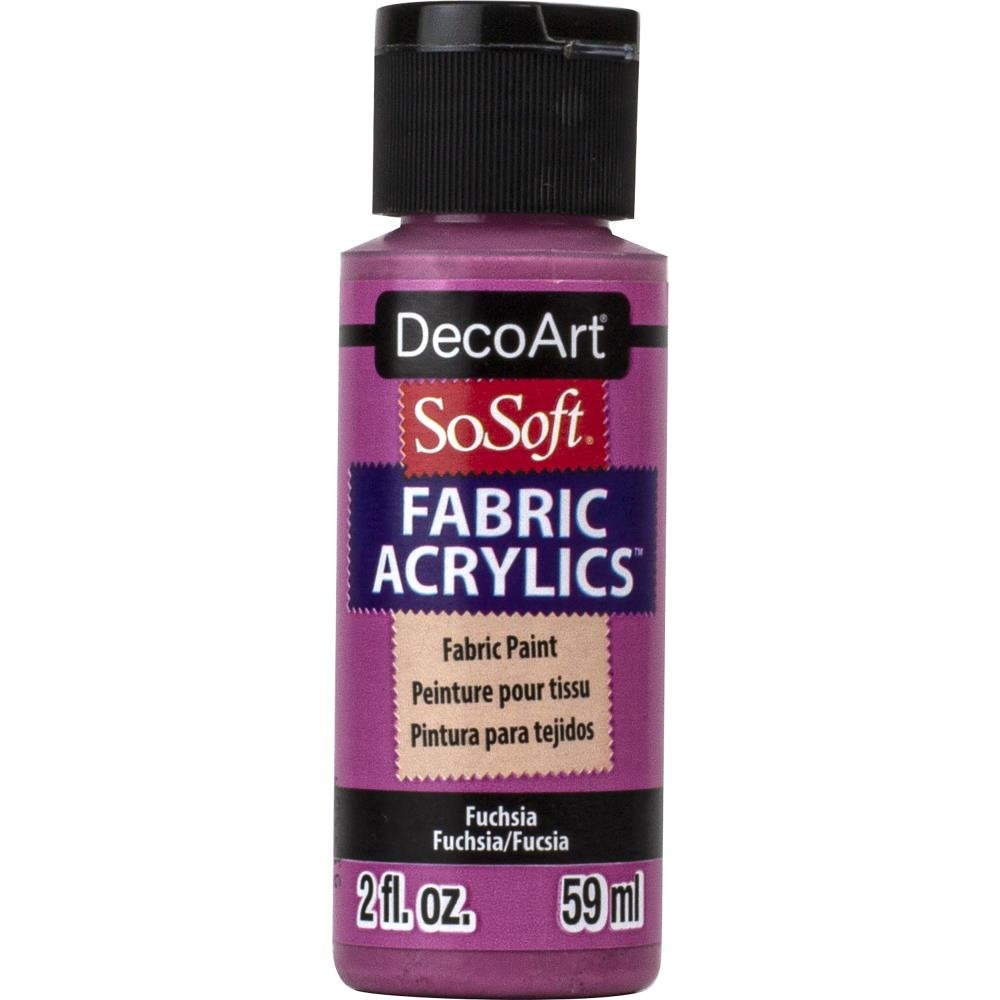 DecoArt SoSoft Fabric Acrylics 2 oz - Fuchsia - The Merri Artist - merriartist.com