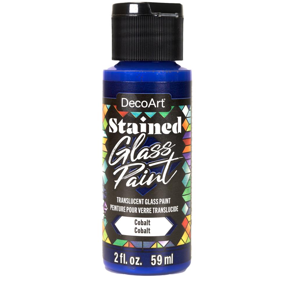 DecoArt Stained Glass Paint 2oz - Cobalt - The Merri Artist - merriartist.com