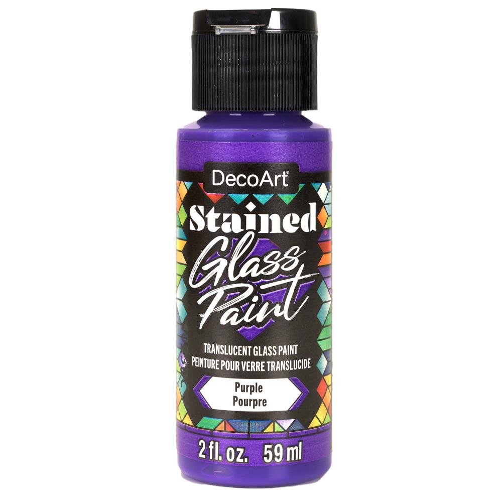 DecoArt Stained Glass Paint 2oz - Purple - The Merri Artist - merriartist.com