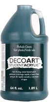 DecoArt Student Acrylics 64 oz (half gallon) - Phthalo Green - The Merri Artist - merriartist.com