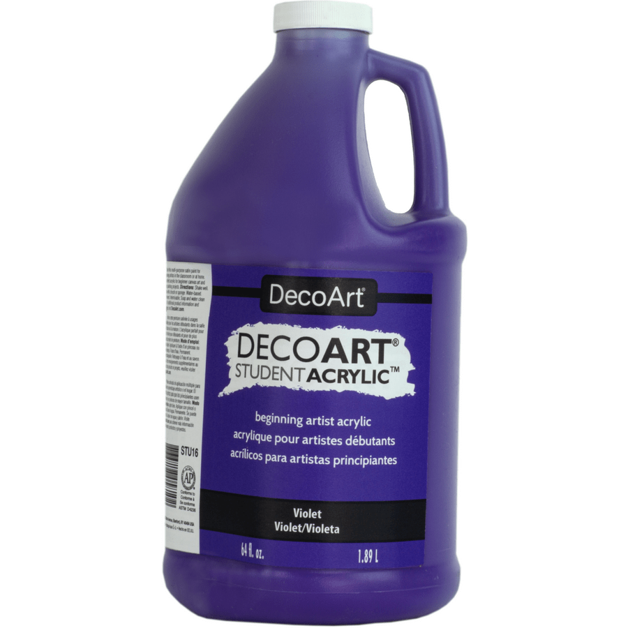 DecoArt Student Acrylics 64 oz (half gallon) - Violet - The Merri Artist - merriartist.com