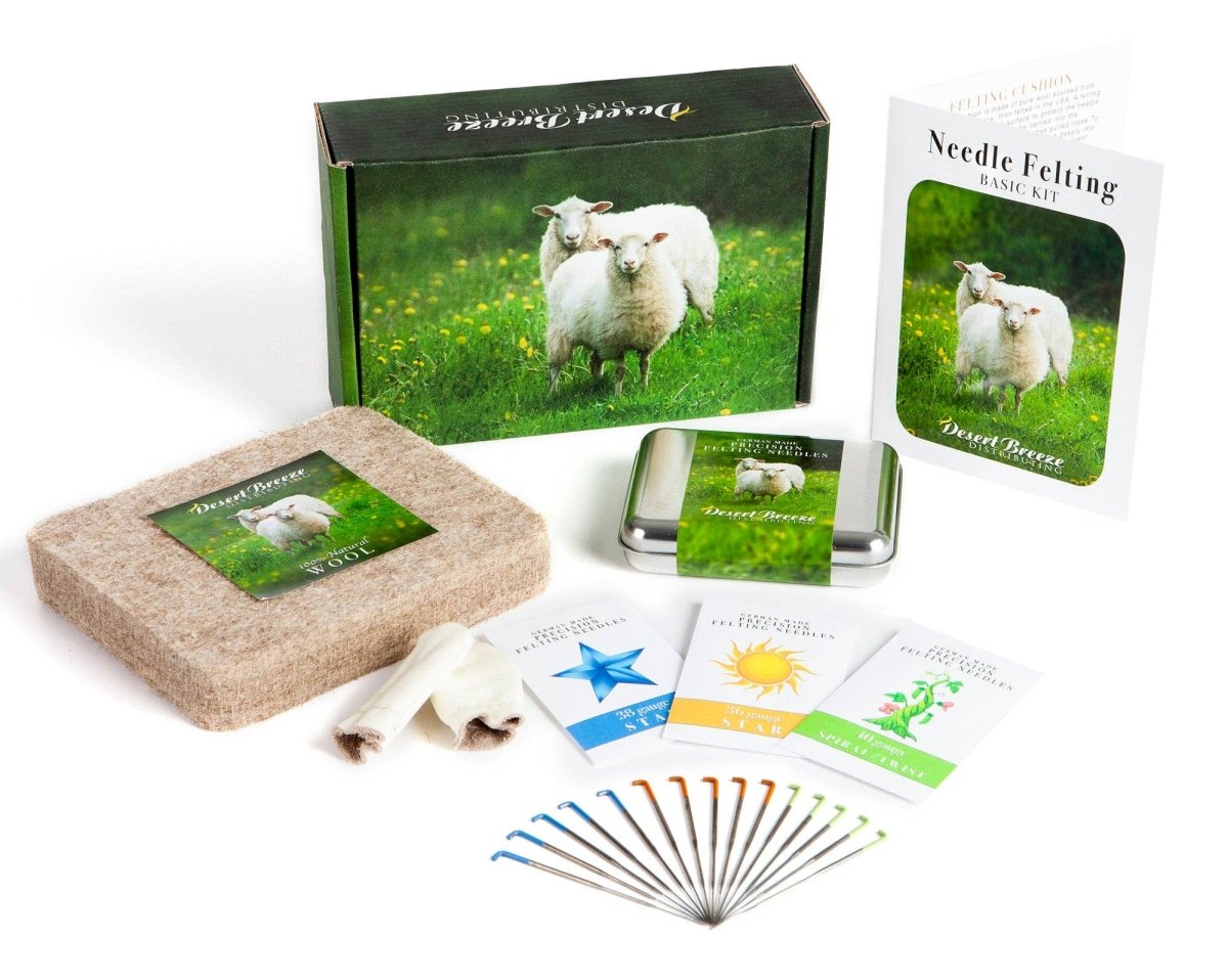 Desert Breeze Distributing - Basic Tools Needle Felting Kit - The Merri Artist - merriartist.com