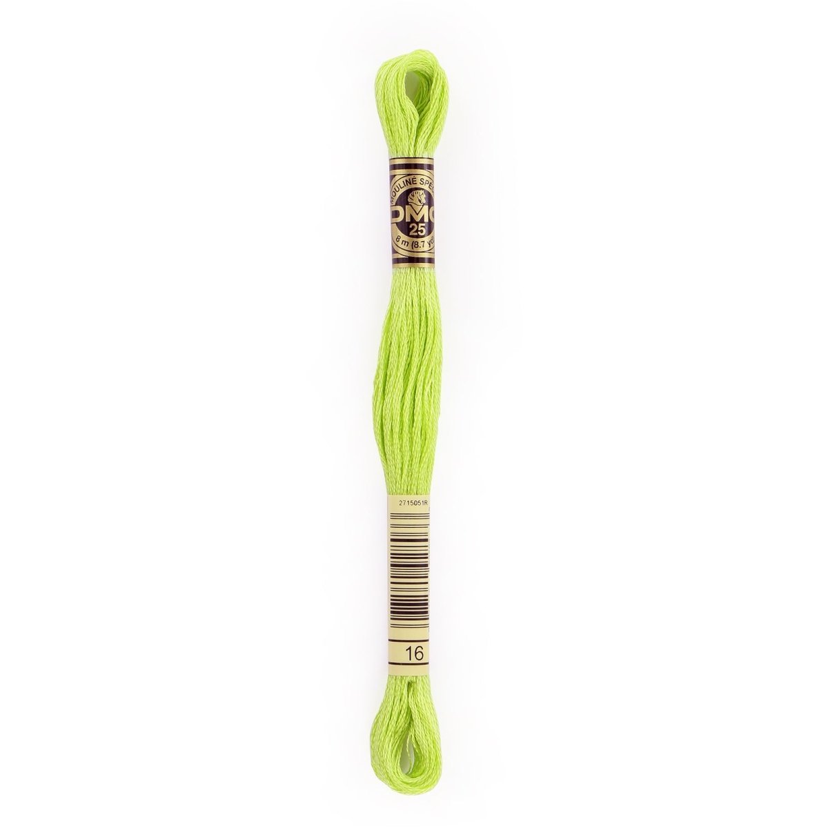 DMC 6 - Strand Cotton Embroidery Floss 8.7yd - 16 Light Chartreuse - The Merri Artist - merriartist.com
