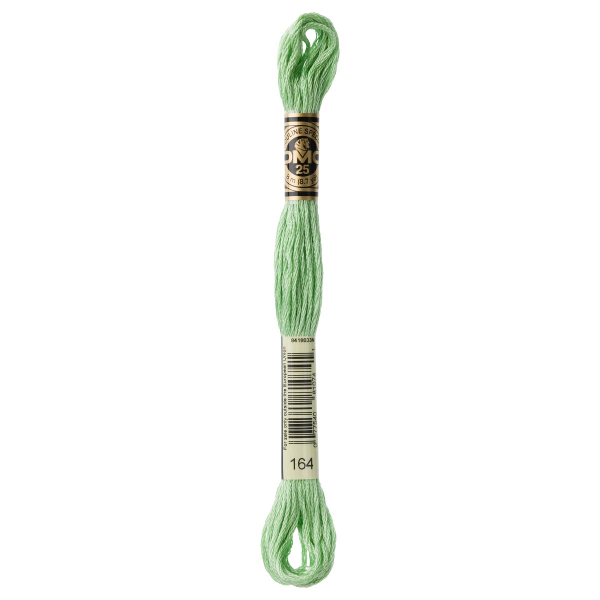 DMC 6 - Strand Cotton Embroidery Floss 8.7yd - 164 Light Forest Green - Lighter tha - The Merri Artist - merriartist.com