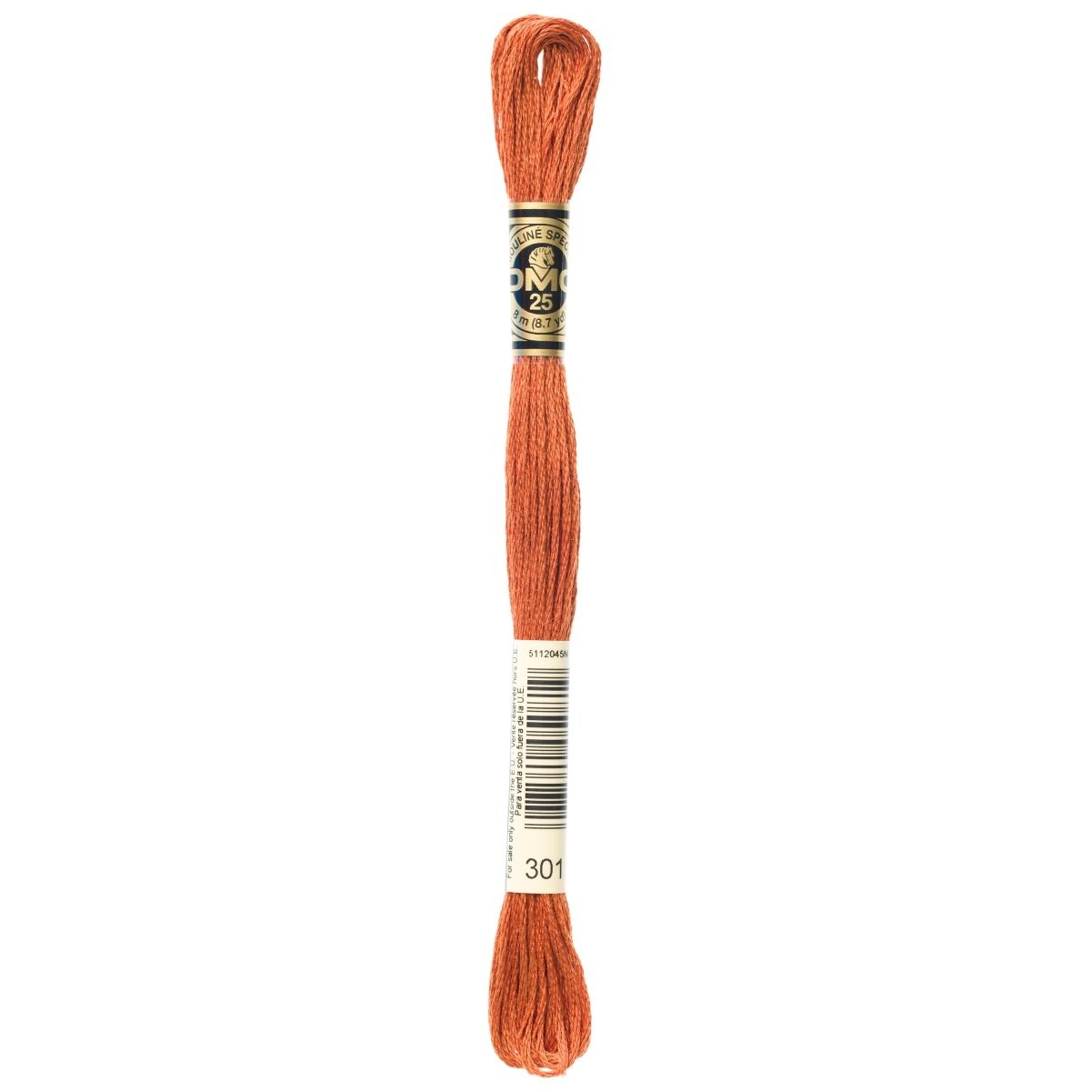 DMC 6 - Strand Cotton Embroidery Floss 8.7yd - 301 Medium Mahogany - The Merri Artist - merriartist.com