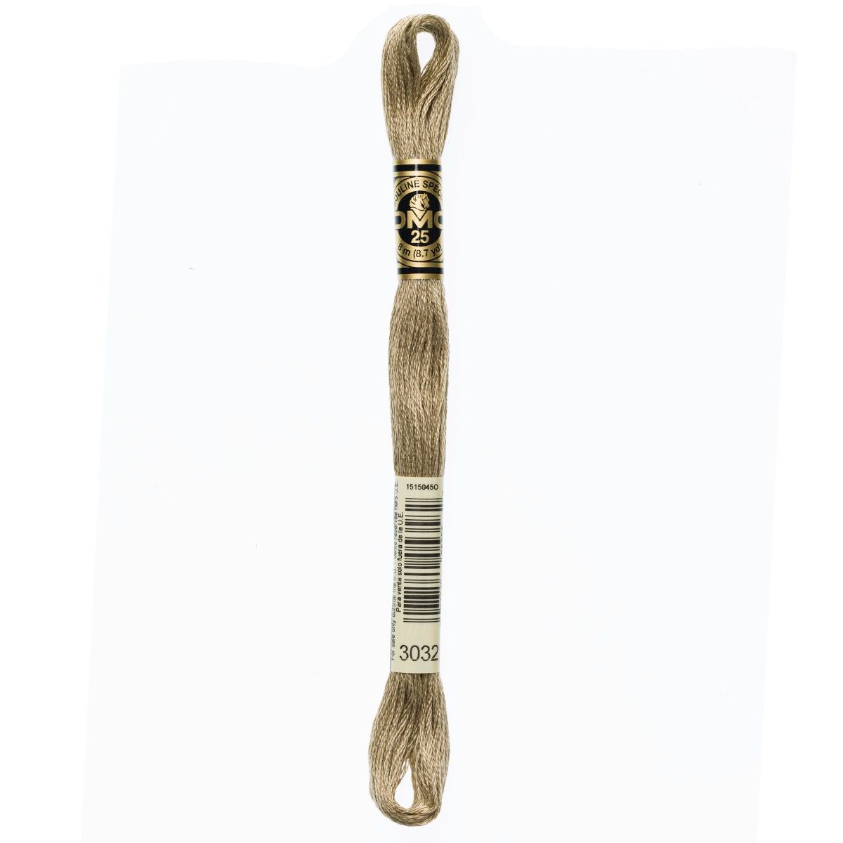 DMC 6 - Strand Cotton Embroidery Floss 8.7yd - 3032 Medium Mocha Brown - The Merri Artist - merriartist.com