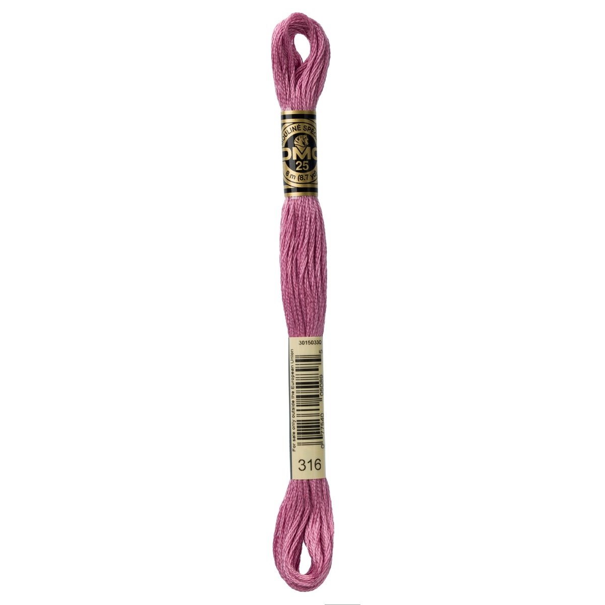 DMC 6 - Strand Cotton Embroidery Floss 8.7yd - 316 Medium Antique Mauve - The Merri Artist - merriartist.com