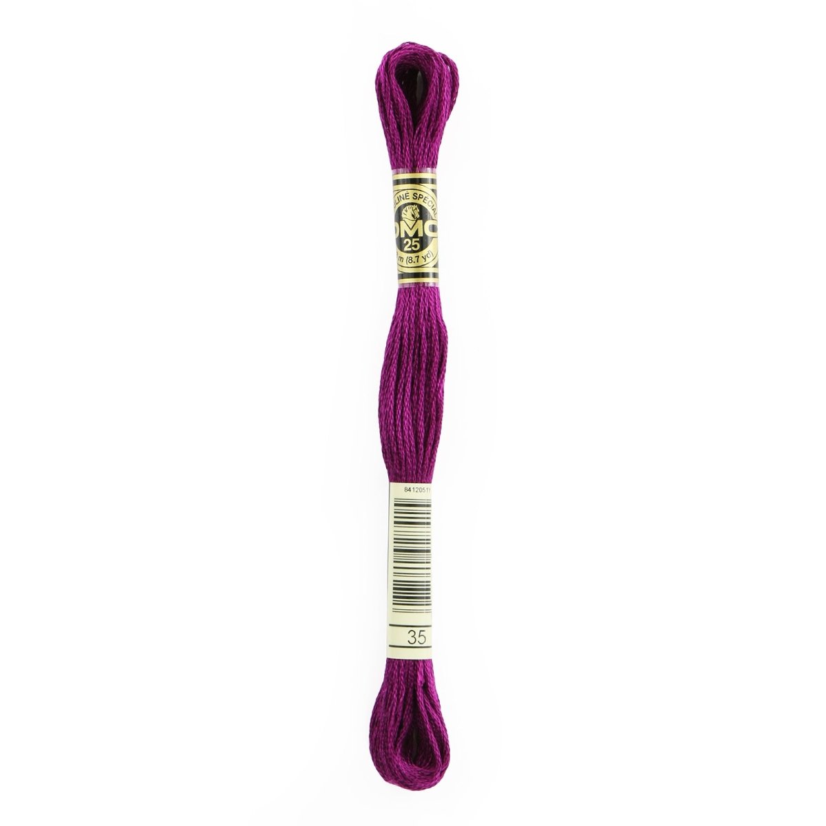 DMC 6 - Strand Cotton Embroidery Floss 8.7yd - 35 Very Dark Fuchsia - The Merri Artist - merriartist.com
