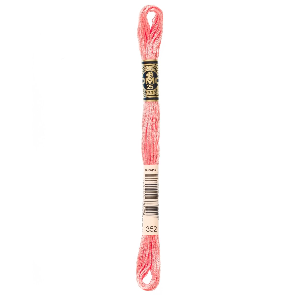 DMC 6 - Strand Cotton Embroidery Floss 8.7yd - 352 Light Coral - The Merri Artist - merriartist.com