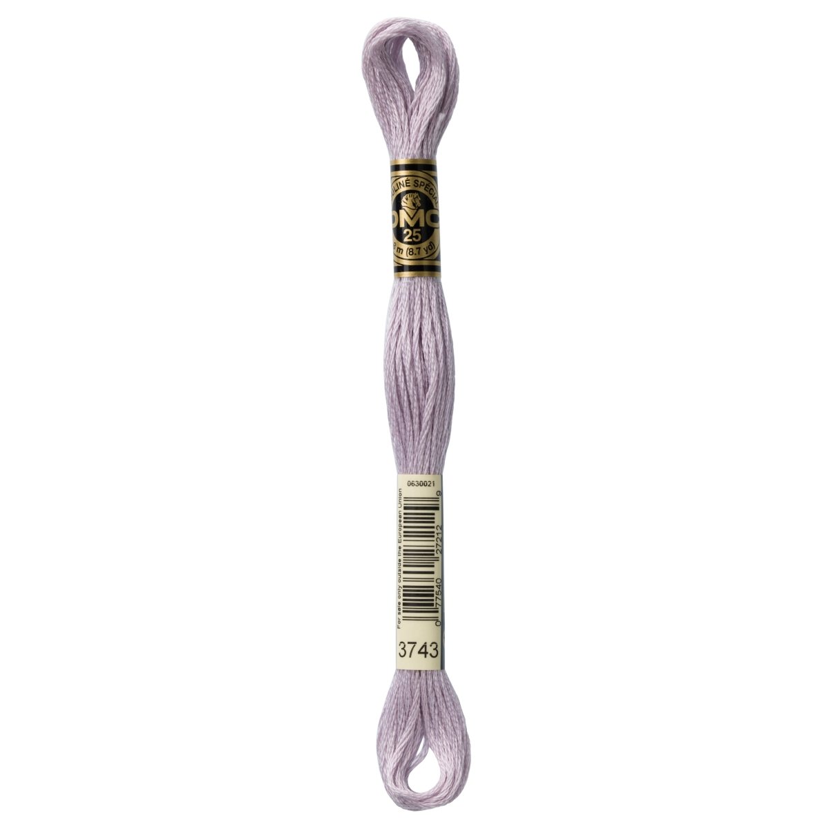 DMC 6 - Strand Cotton Embroidery Floss 8.7yd - 3743 Very Light Antique Violet - The Merri Artist - merriartist.com