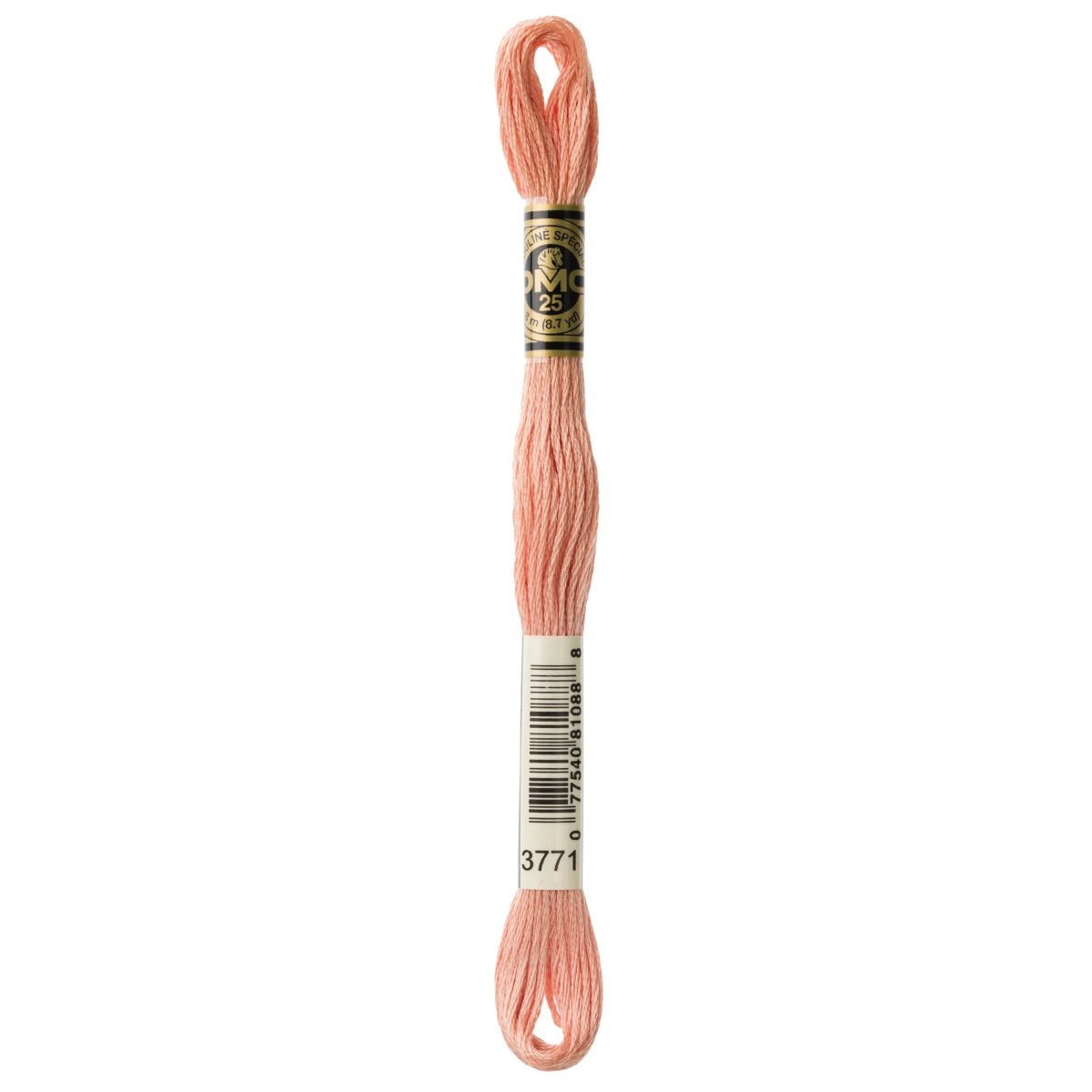 DMC 6 - Strand Cotton Embroidery Floss 8.7yd - 3771 Ul.Very Lt.Terra Cotta - Lighter - The Merri Artist - merriartist.com