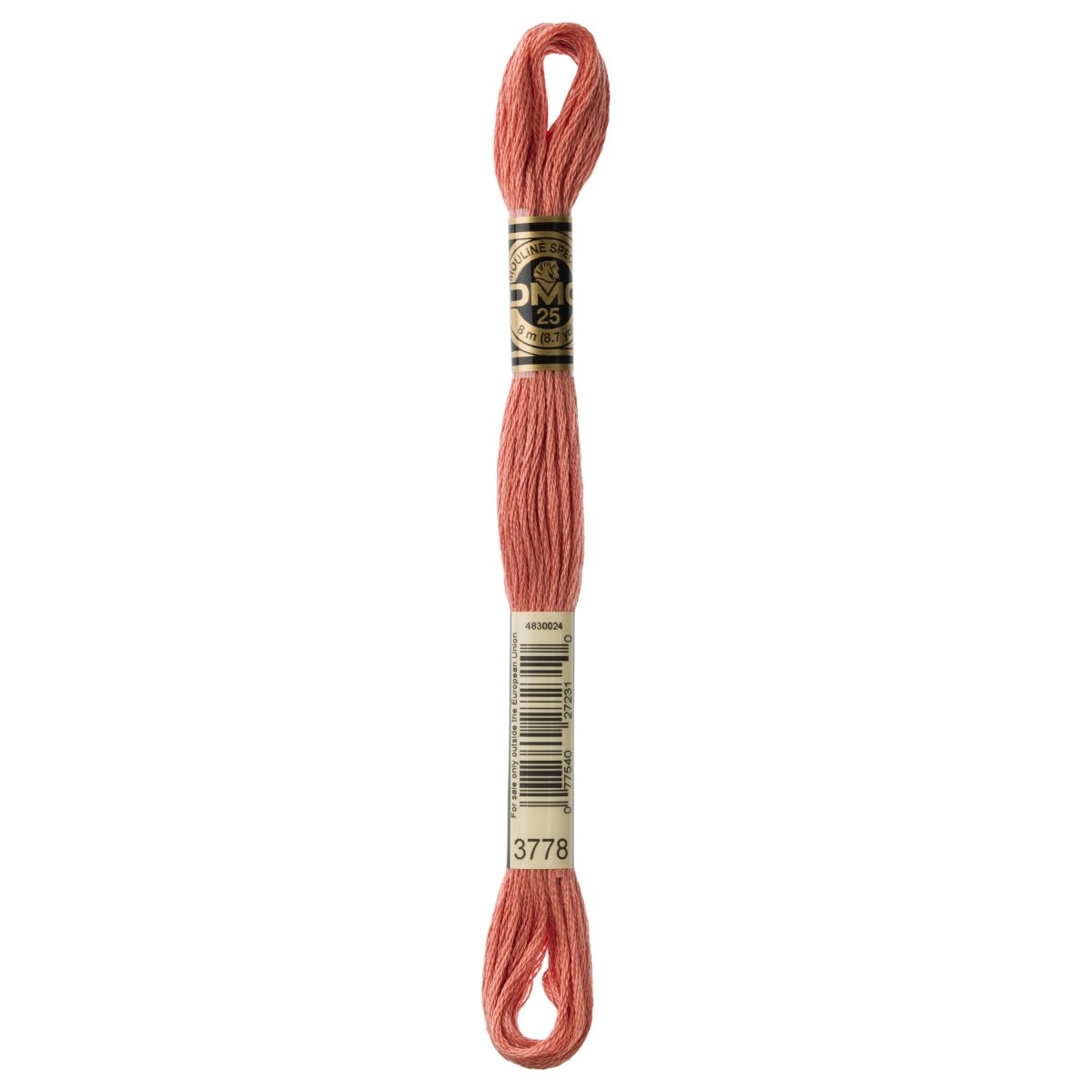 DMC 6 - Strand Cotton Embroidery Floss 8.7yd - 3778 Light Terra Cotta - The Merri Artist - merriartist.com