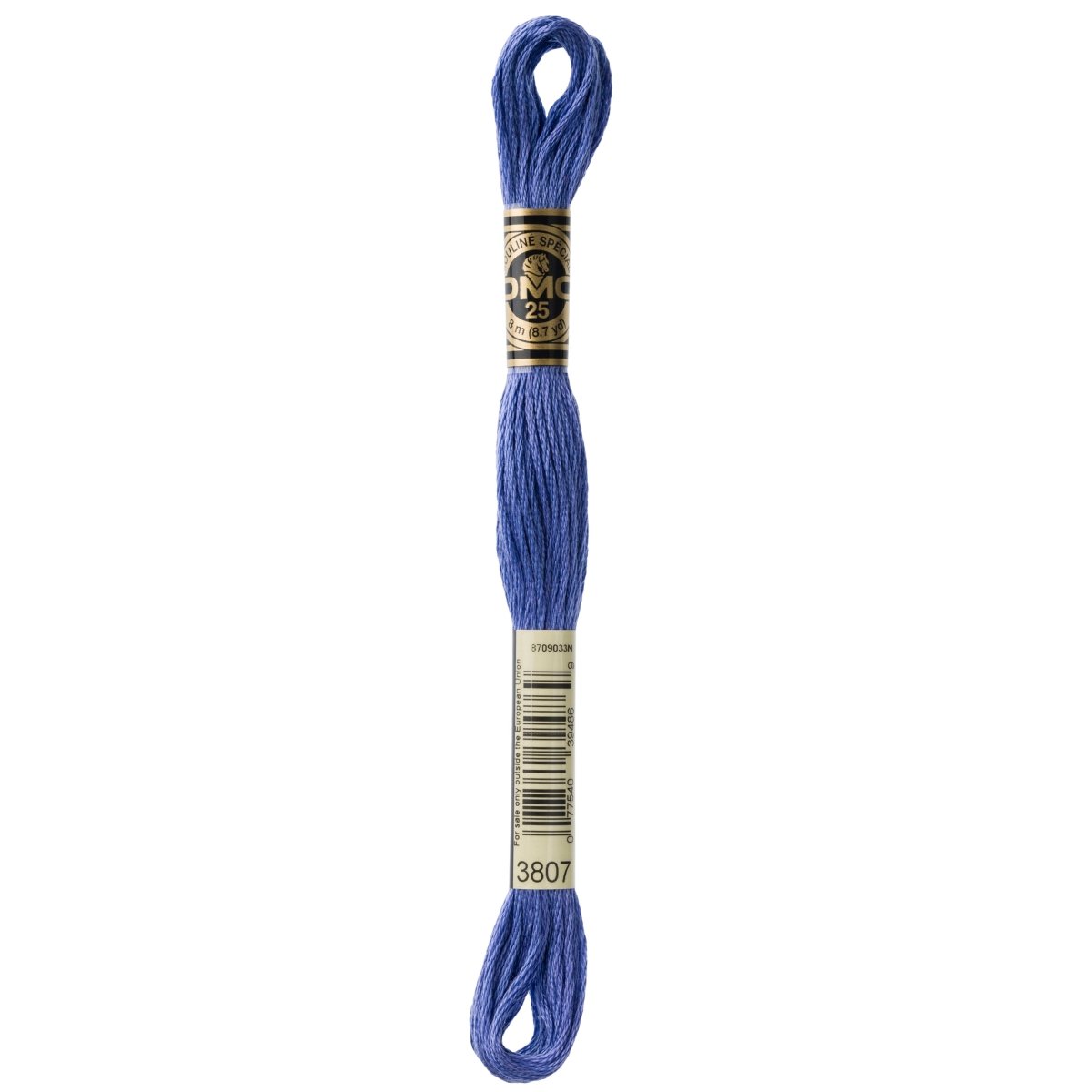 DMC 6 - Strand Cotton Embroidery Floss 8.7yd - 3807 Cornflower Blue - The Merri Artist - merriartist.com